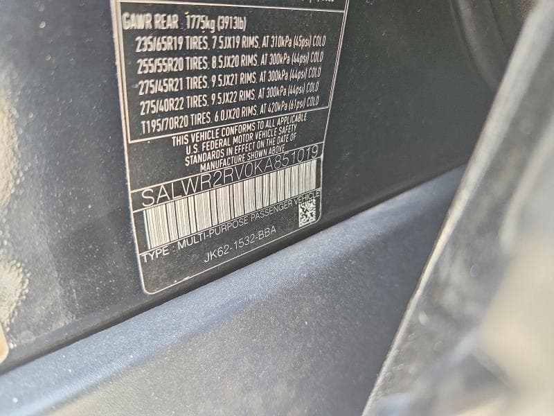 2019 LAND ROVER RANGE ROVER SPORT HSE 13