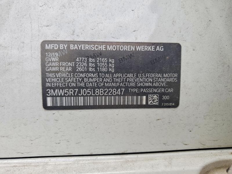 2020 BMW 330XI 12
