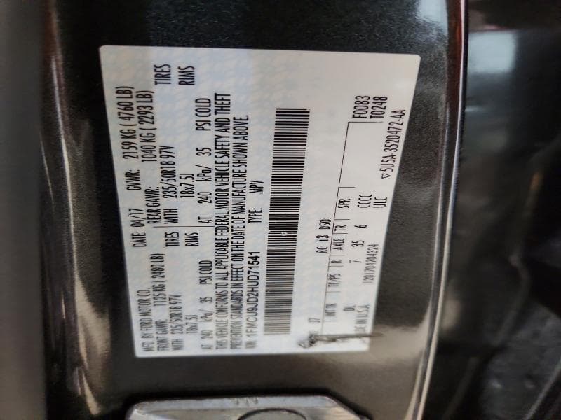 2017 FORD ESCAPE TITANIUM 13