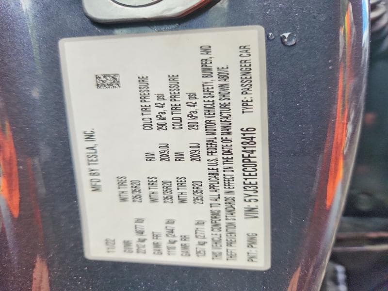 2023 TESLA MODEL 3 12