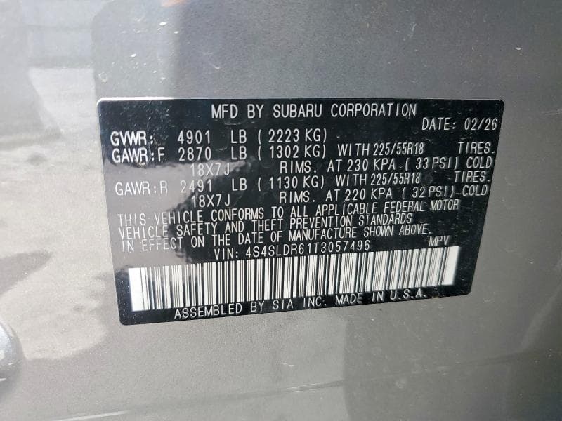 2026 SUBARU FORESTER LIMITED 14