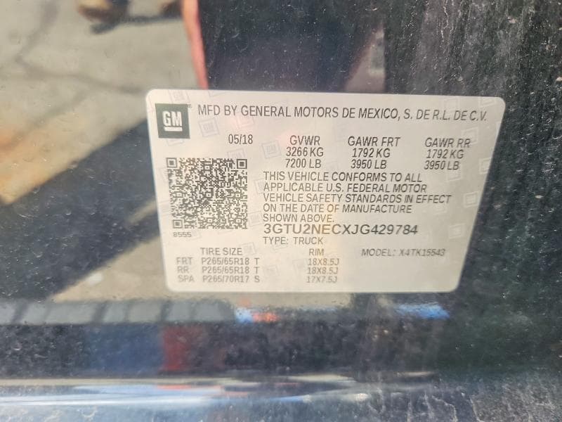 2018 GMC SIERRA K1500 SLT 12