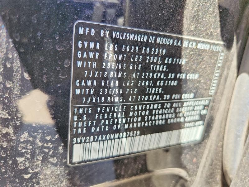 2022 VOLKSWAGEN TIGUAN SE 13