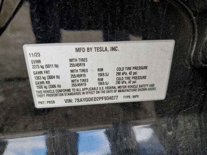 2023 TESLA MODEL Y 12