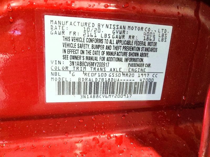 2021 NISSAN SENTRA SV SV 13