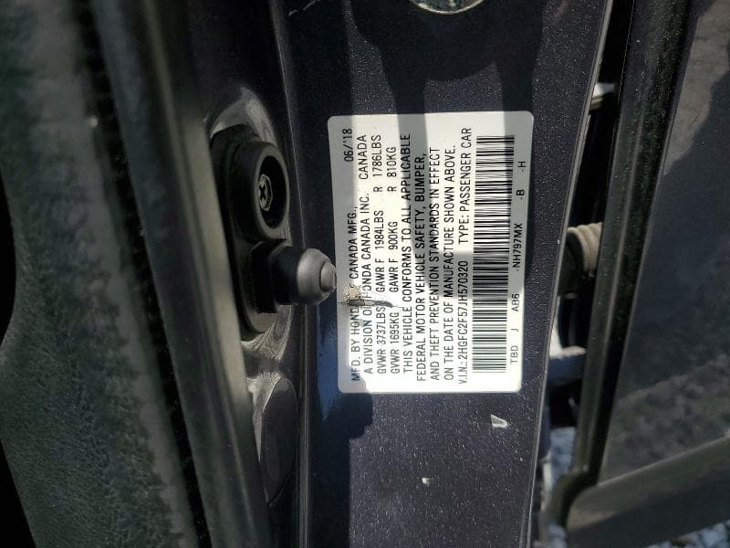 2018 HONDA CIVIC LX 13
