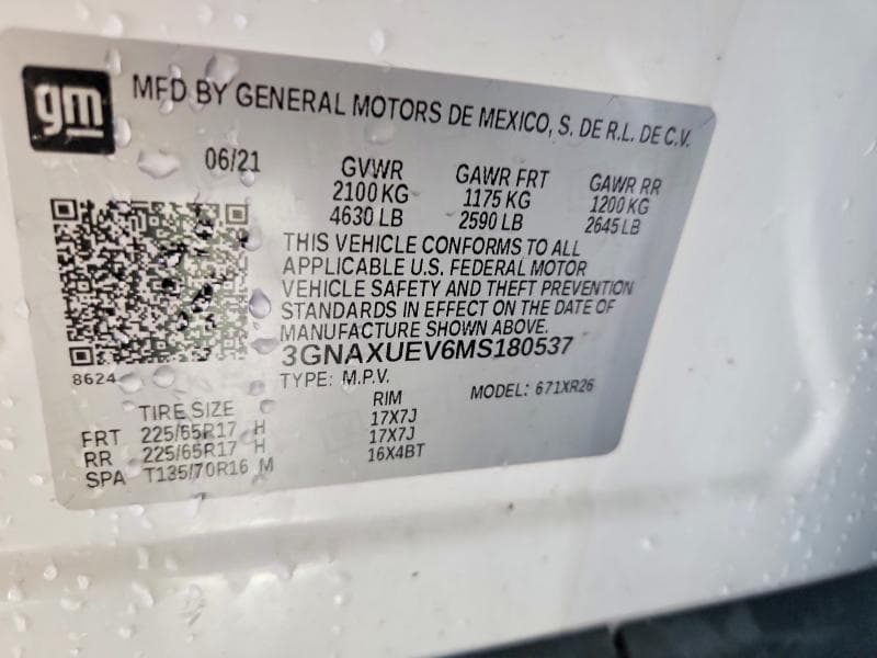2021 CHEVROLET EQUINOX LT LT 13