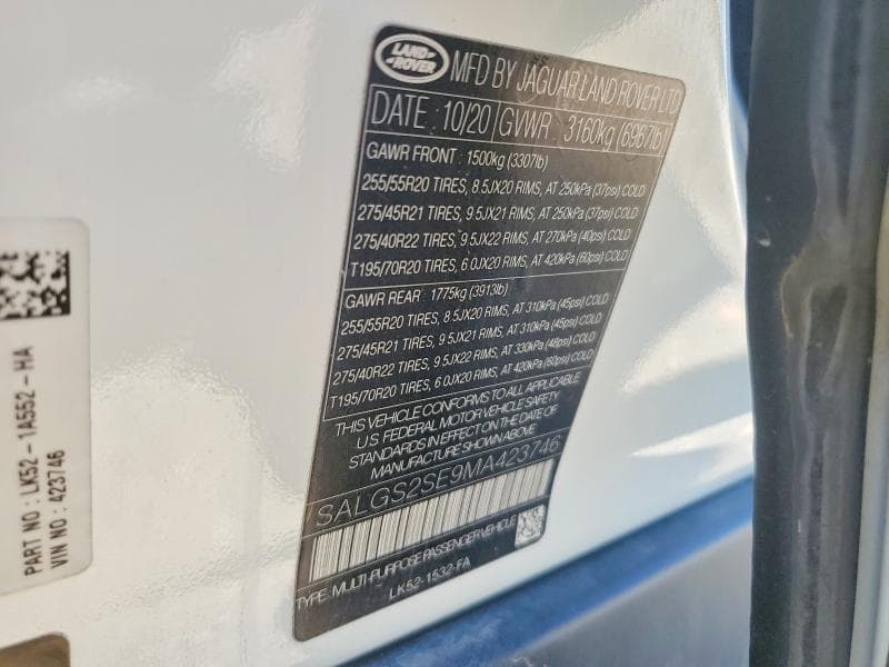 2021 LAND ROVER RANGE ROVER WESTMINSTER EDITION WESTMINSTER EDITION 13