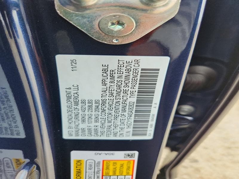 2025 HONDA ACCORD SE SE 13