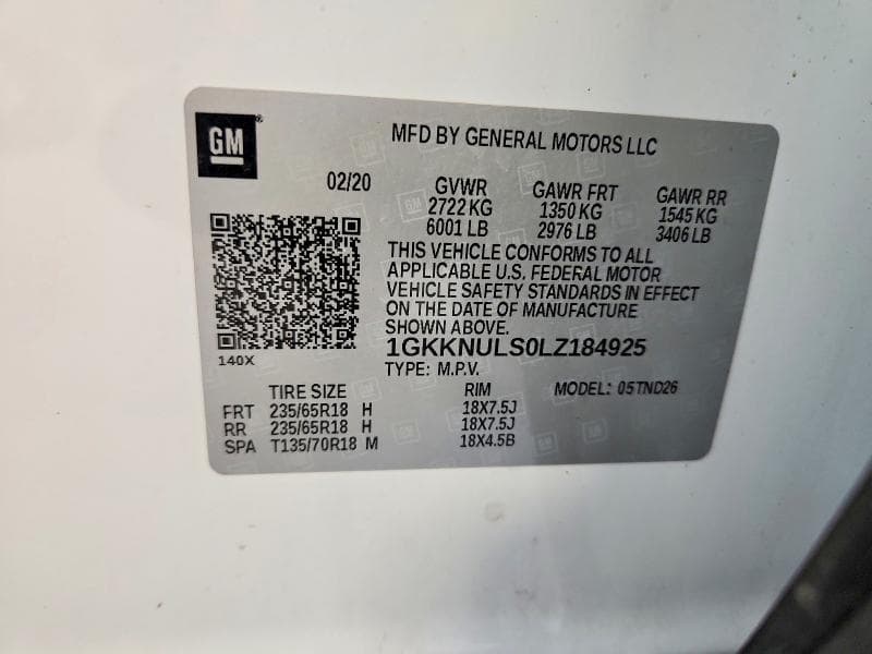 2020 GMC ACADIA SLT 14