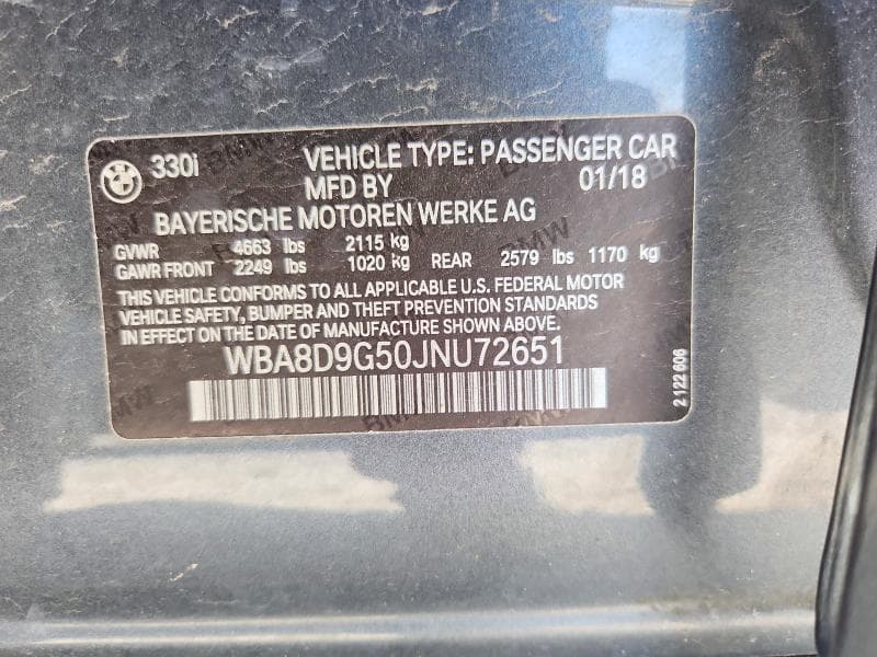 2018 BMW 330 XI 12