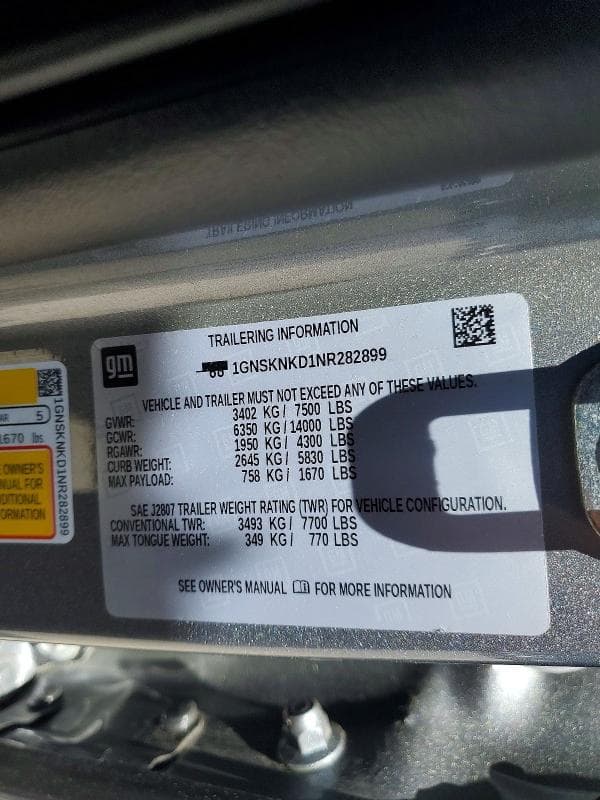 2022 CHEVROLET TAHOE K1500 LT 14