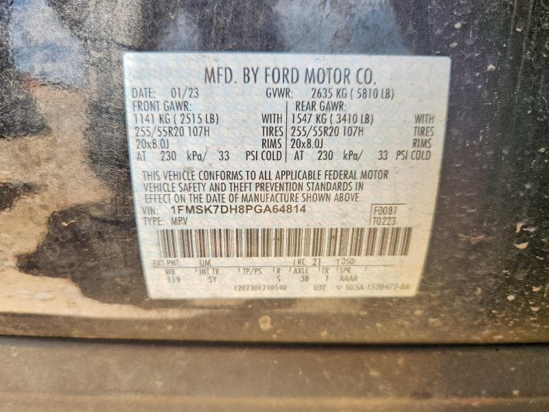 2023 FORD EXPLORER XLT XLT 14