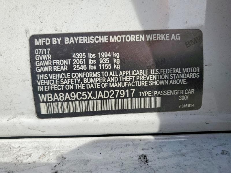 2018 BMW 320 I 12