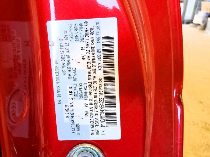 2021 MAZDA MX-5 MIATA GRAND TOURING GRAND TOURING 12