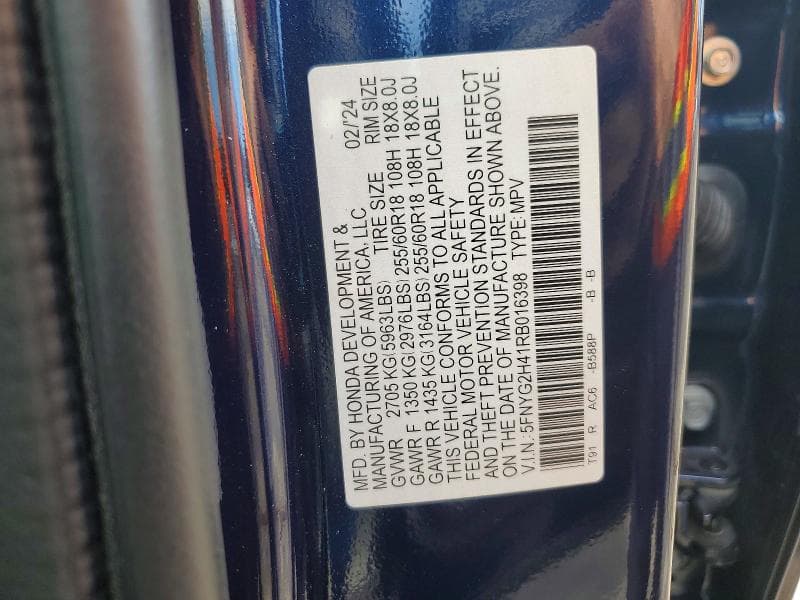 2024 HONDA PILOT EXL 13