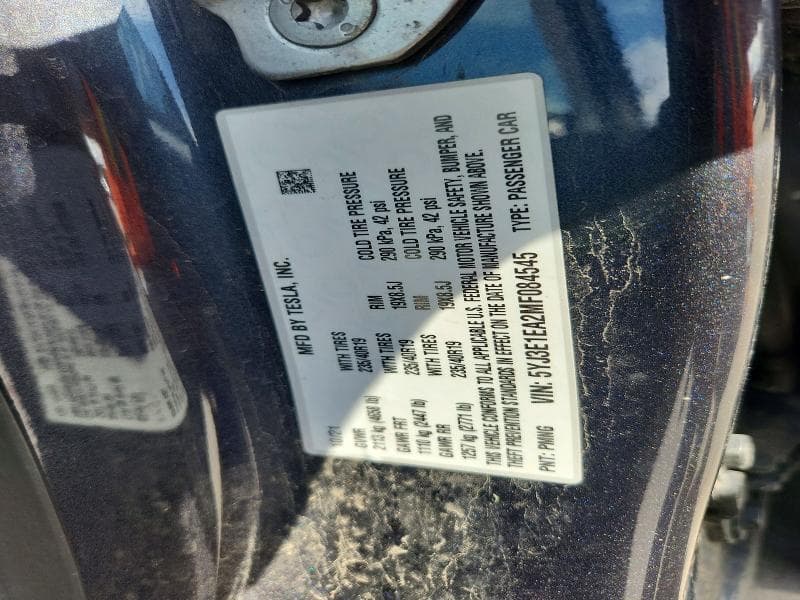 2021 TESLA MODEL 3 12