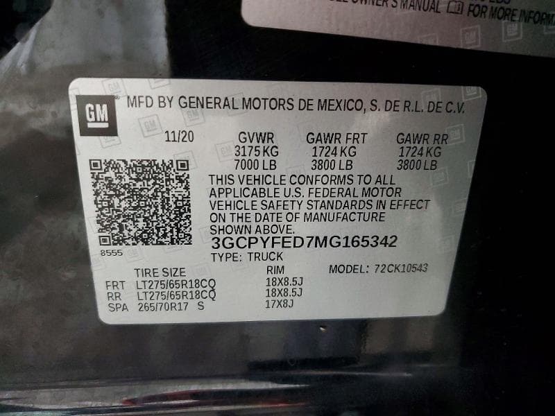 2021 CHEVROLET SILVERADO K1500 LT TRAIL BOSS 13