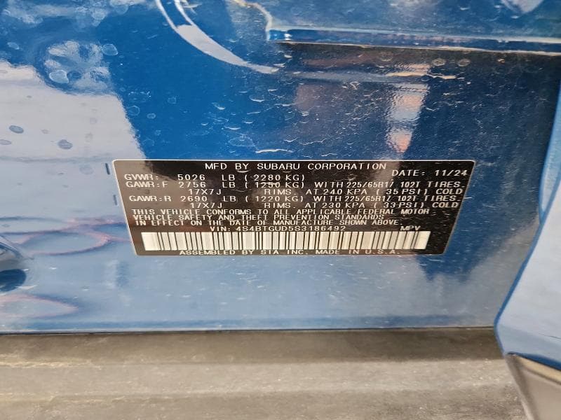 2025 SUBARU OUTBACK WILDERNESS 14