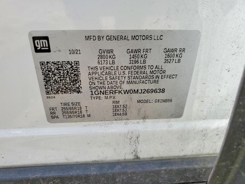 2021 CHEVROLET TRAVERSE LS 13