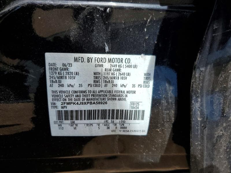 2023 FORD EDGE SEL 12
