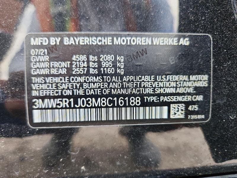 2021 BMW 330I 13