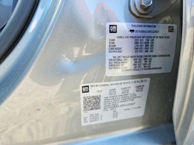 2025 GMC SIERRA K1500 AT4 K1500 AT4 12