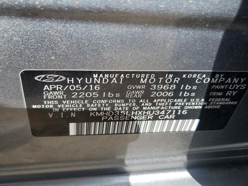 2017 HYUNDAI ELANTRA GT BASE BASE 12