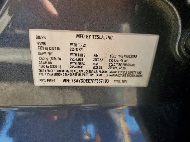 2023 TESLA MODEL Y 13
