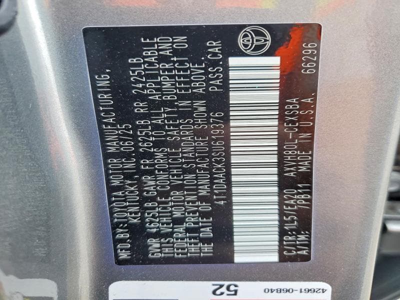2025 TOYOTA CAMRY SE 13
