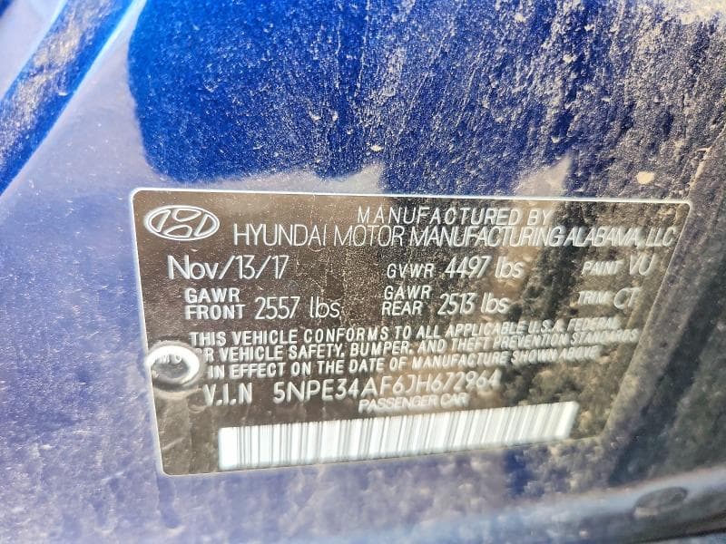 2018 HYUNDAI SONATA SPORT SPORT 12