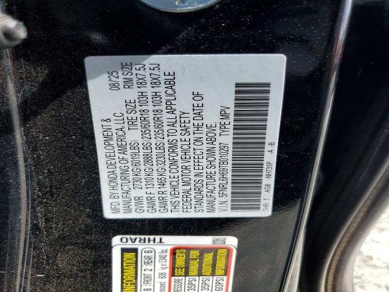 2026 HONDA ODYSSEY EXL 13