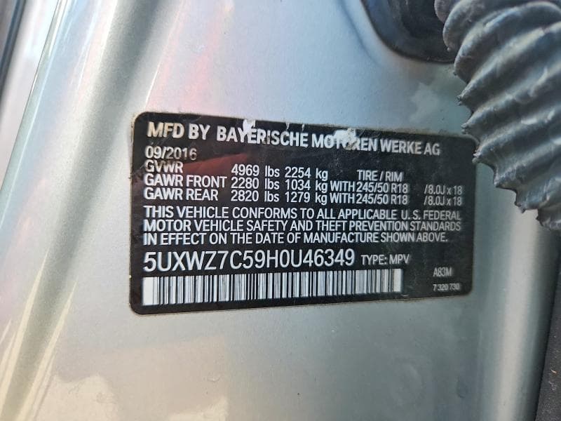 2017 BMW X3 SDRIVE28I SDRIVE28I 13
