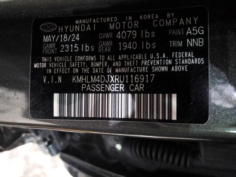 2024 HYUNDAI ELANTRA BLUE BLUE 12