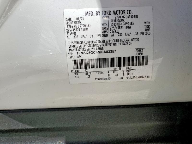 2021 FORD EXLPLORER 13