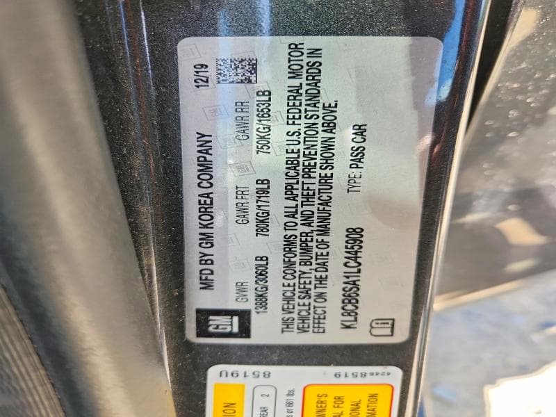 2020 CHEVROLET SPARK LS 12