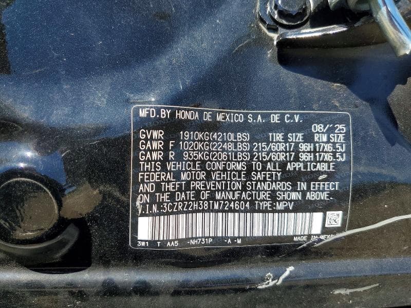 2026 HONDA HR-V LX LX 14