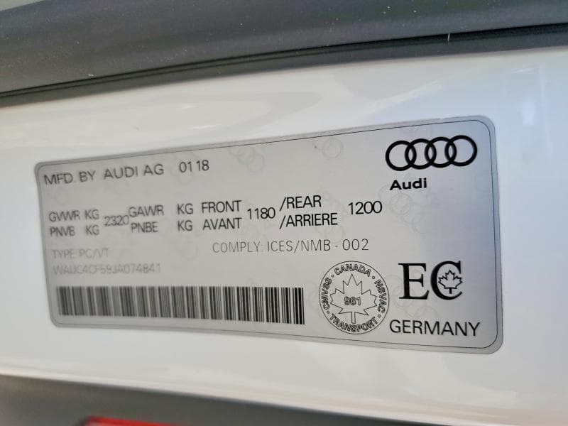 2018 AUDI S5 PRESTIGE PRESTIGE 13