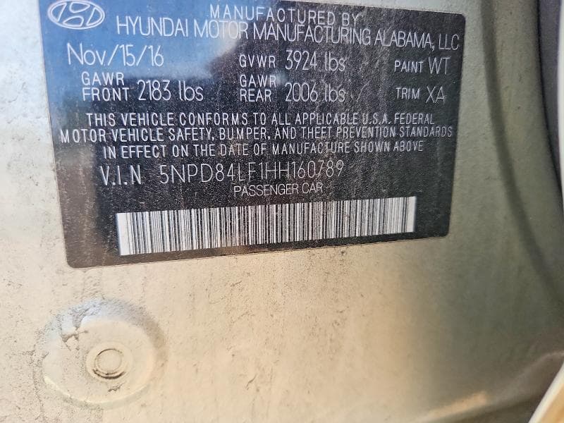 2017 HYUNDAI ELANTRA VALUE EDITION 12