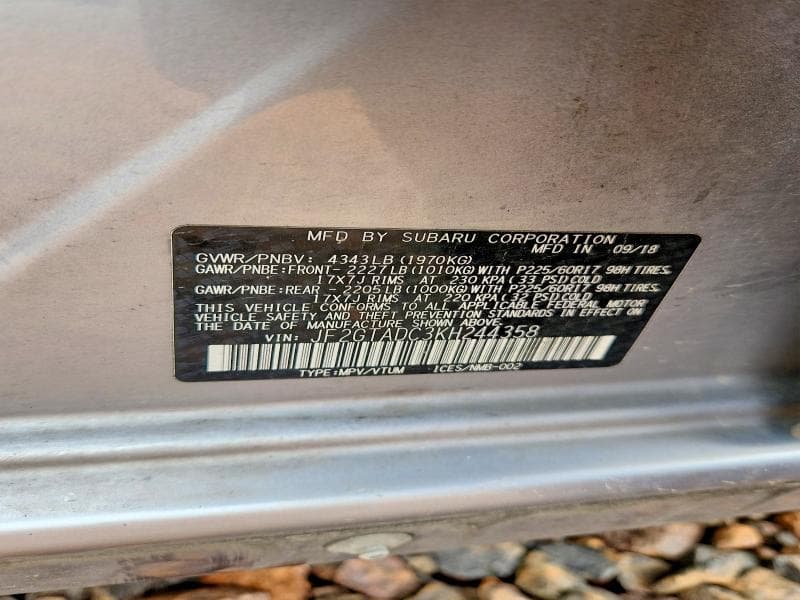 2019 SUBARU CROSSTREK PREMIUM PREMIUM 12