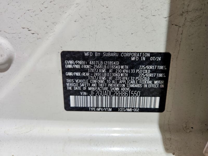2024 SUBARU CROSSTREK PREMIUM PREMIUM 13