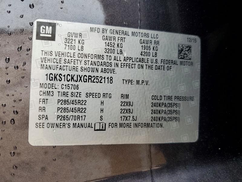 2016 GMC YUKON DENALI 13