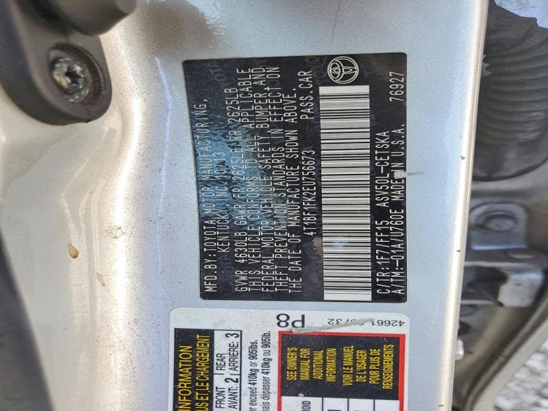 2017 TOYOTA CAMRY 12
