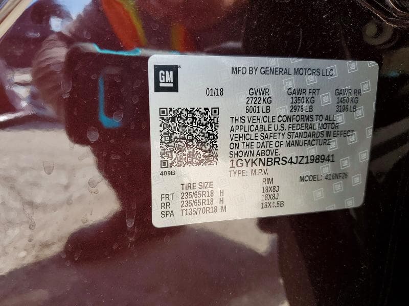 2018 CADILLAC XT5 13