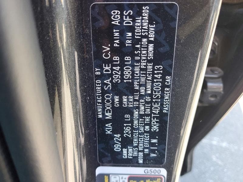 2025 KIA K4 LXS LXS 14