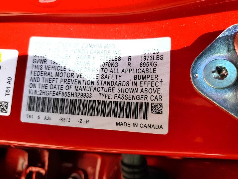 2025 HONDA CIVIC SPORT 13