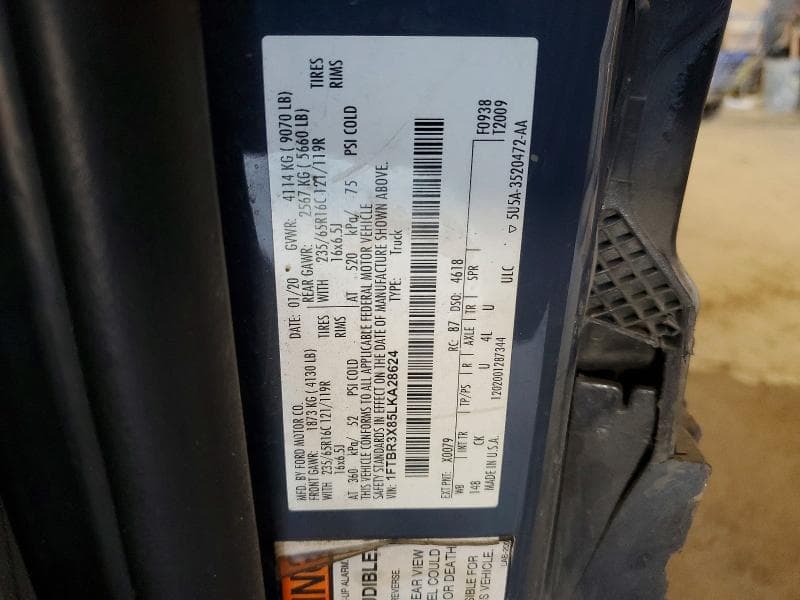2020 FORD TRANSIT T-250 14
