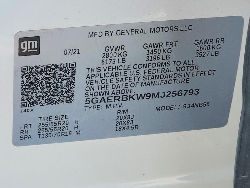 2021 BUICK ENCLAVE ESSENCE ESSENCE 13