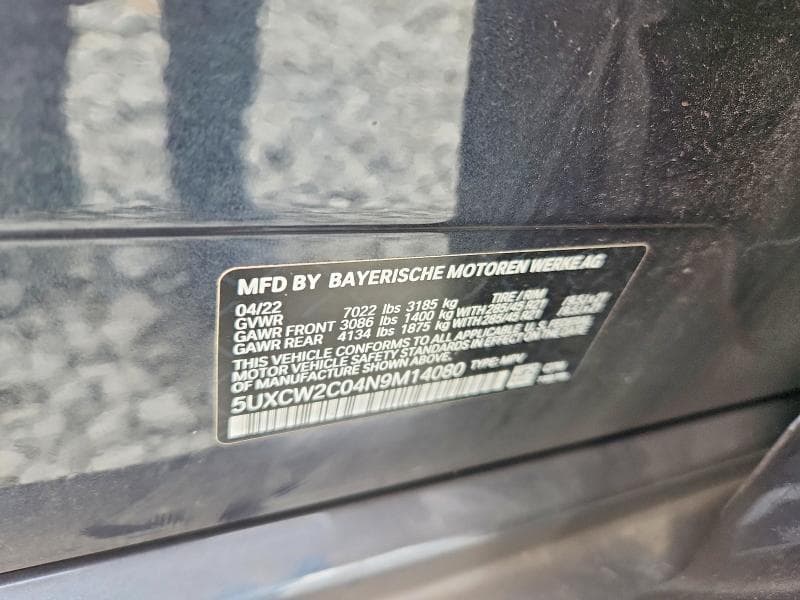 2022 BMW X7 XDRIVE40I XDRIVE40I 13