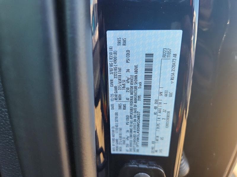 2025 FORD F150 LIGHTNING XLT 12